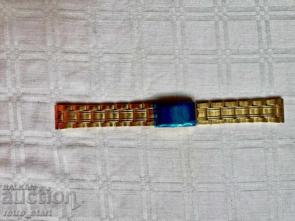 Metal yellow watch strap, stable!