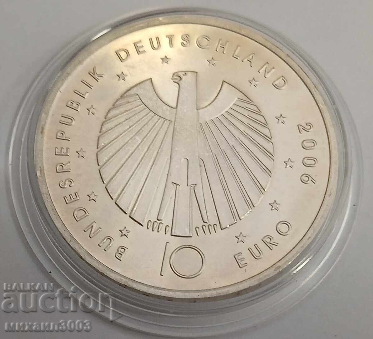 Germania 10 euro 2006 argint puritate 925/1000 - 18 grame cu preț € 60.00 | 117.35 BGN