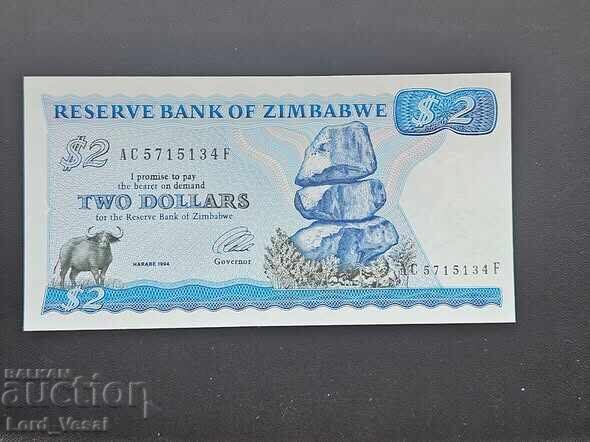Зимбабве 2 Долара 1994 UNC Зимбабве 2 Долара 1994 UNC