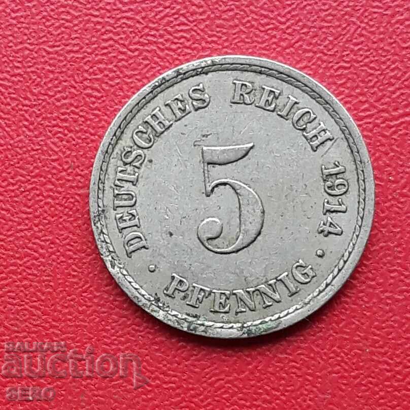 Germania-5 Pfennig 1914 A-Berlin Germania-5 Pfennig 1914 A-Berlin