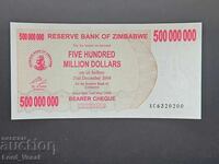 Zimbabwe 500 000 000 Dolari 2008 - Cec la purtător UNC