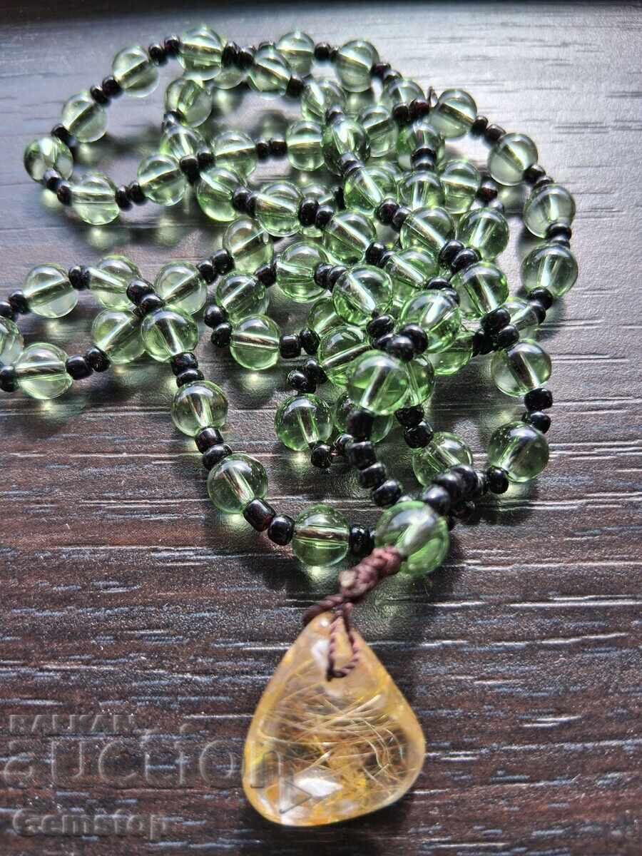 PREȚ DE LICHIDARE! 140 buc. pandantiv natural cuarț rutilat de la 1 leu! - 5