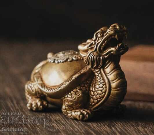 BC! 42g broască țestoasă dragon din bronz/alamă de la 1lv! cu preț € 5.50 | 10.76 BGN