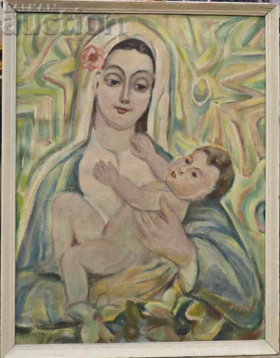 B.Z.Ts Georgi Lazov /1904-1987/ Madonna with price € 96.00 | 187.76 BGN B.Z.Ts Georgi Lazov /1904-1987/ Madonna with price € 96.00 | 187.76 BGN