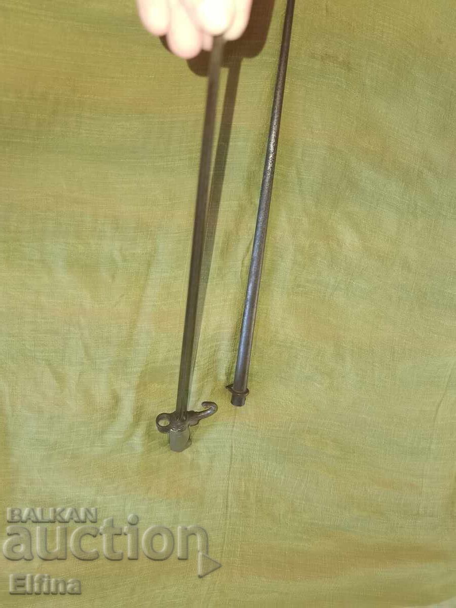 Licitație Baionetă veche „Gras” (Mle 1874) cu teacă – Pentru colecție