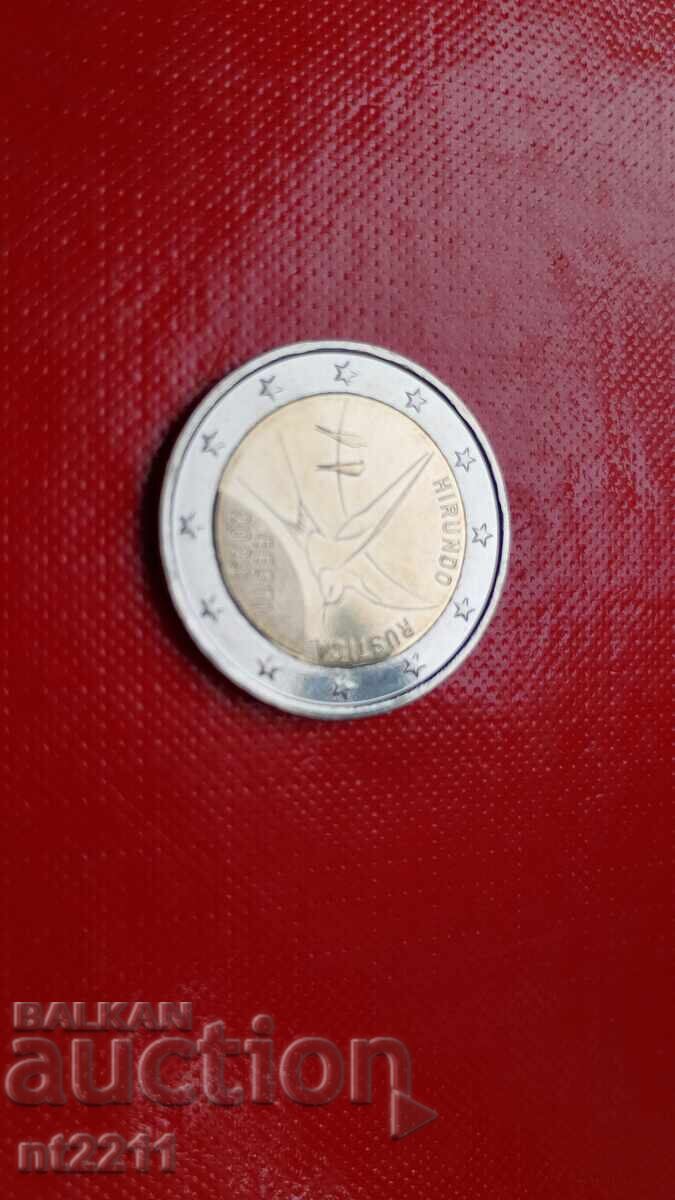 Auction  2 Euro coin Estonia swallow