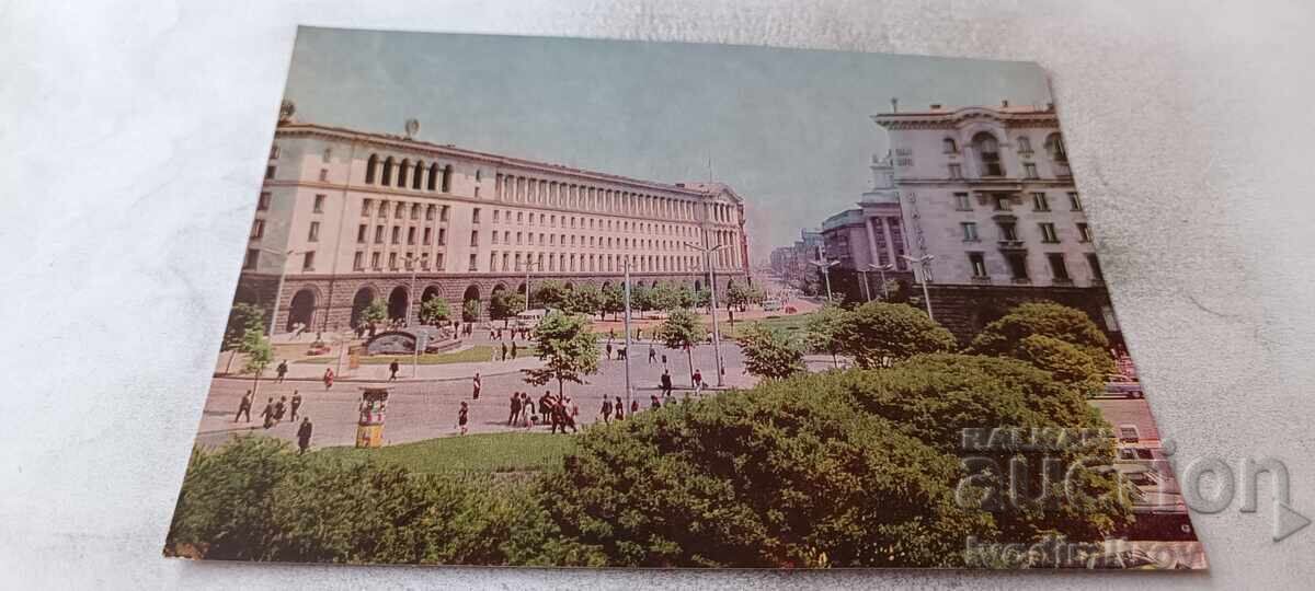 Carte poștală Sofia Piața V. I. Lenin 1966 Carte poștală Sofia Piața V. I. Lenin 1966