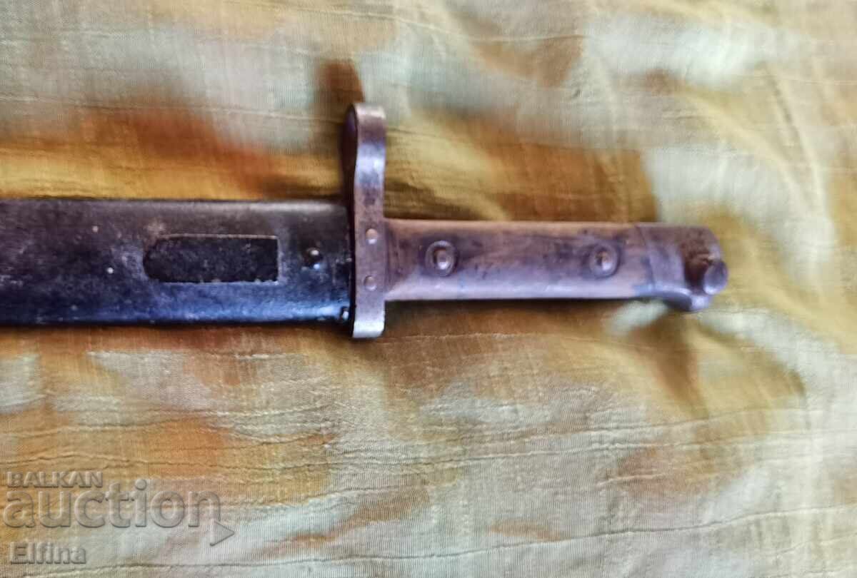 Livrarea Baionetă militară autentică cu teacă metalică Livrarea Baionetă militară autentică cu teacă metalică