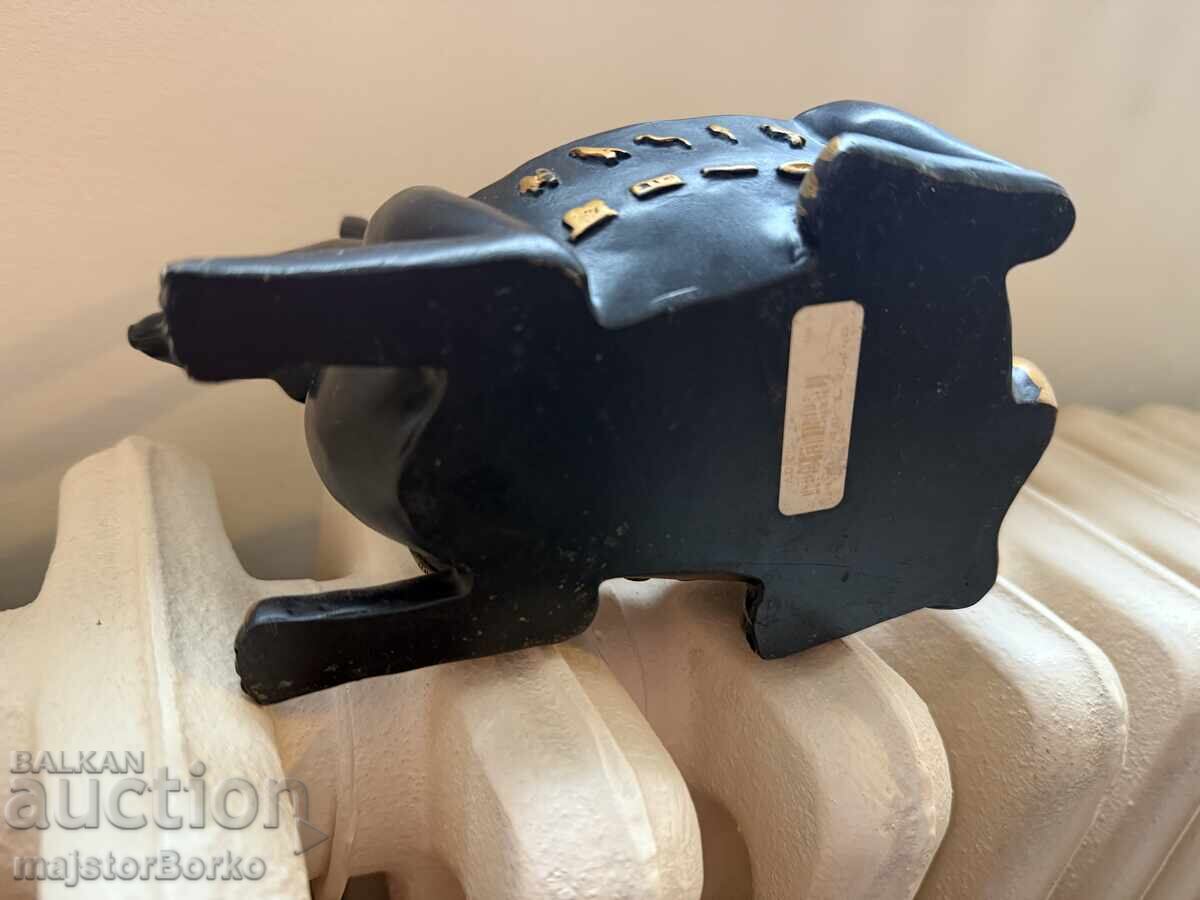 Licitație Veche scrumieră ceramică Anubis din Egipt