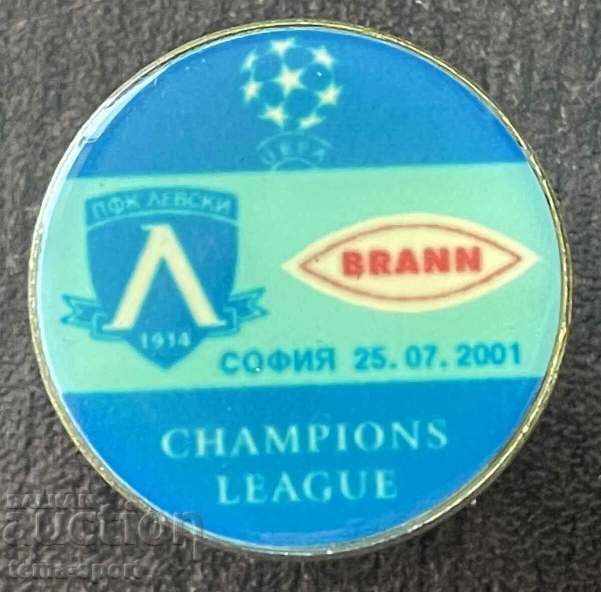 2399 Bulgaria insignă fotbal Levski Brand 2001