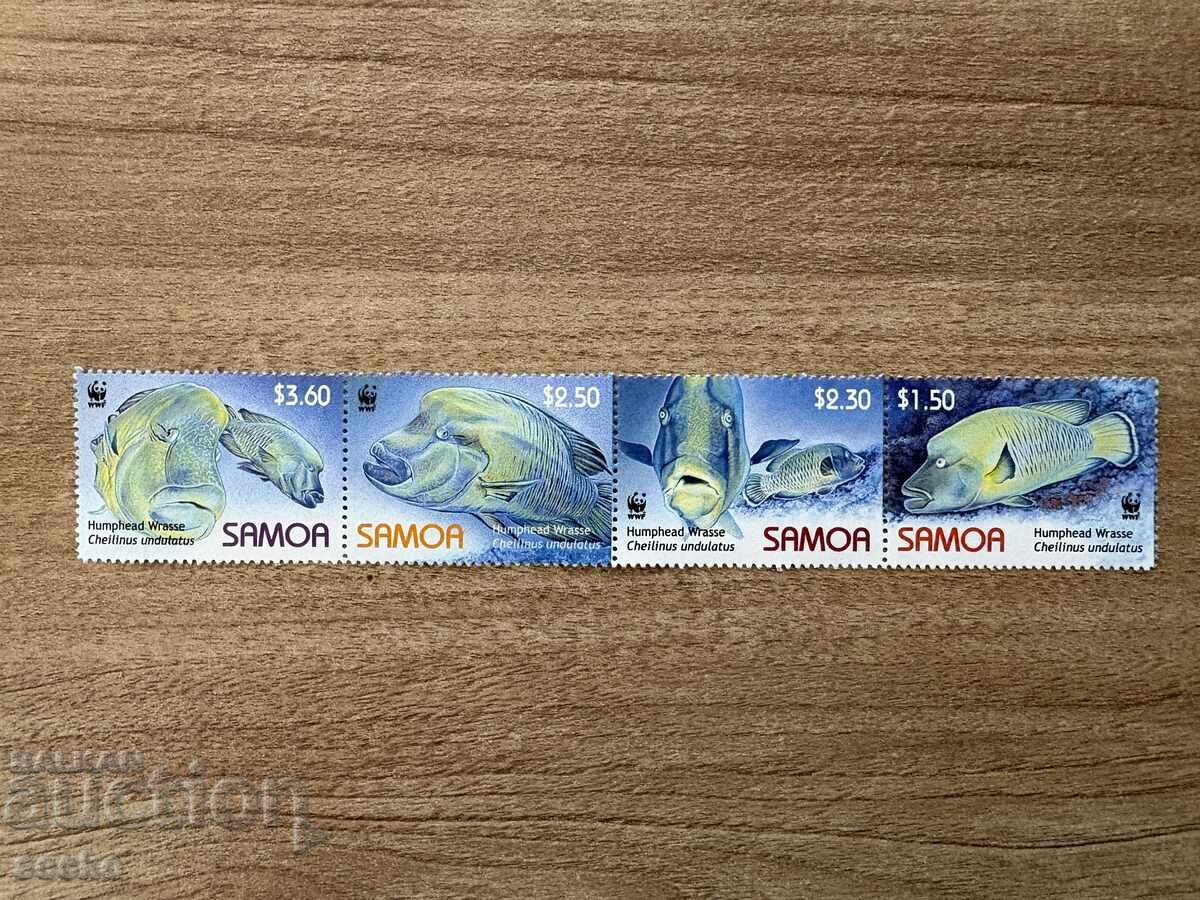 Samoa - WWF - Pește. Napoleon (Cheilinus undulatus) (2006) MNH Samoa - WWF - Pește. Napoleon (Cheilinus undulatus) (2006) MNH