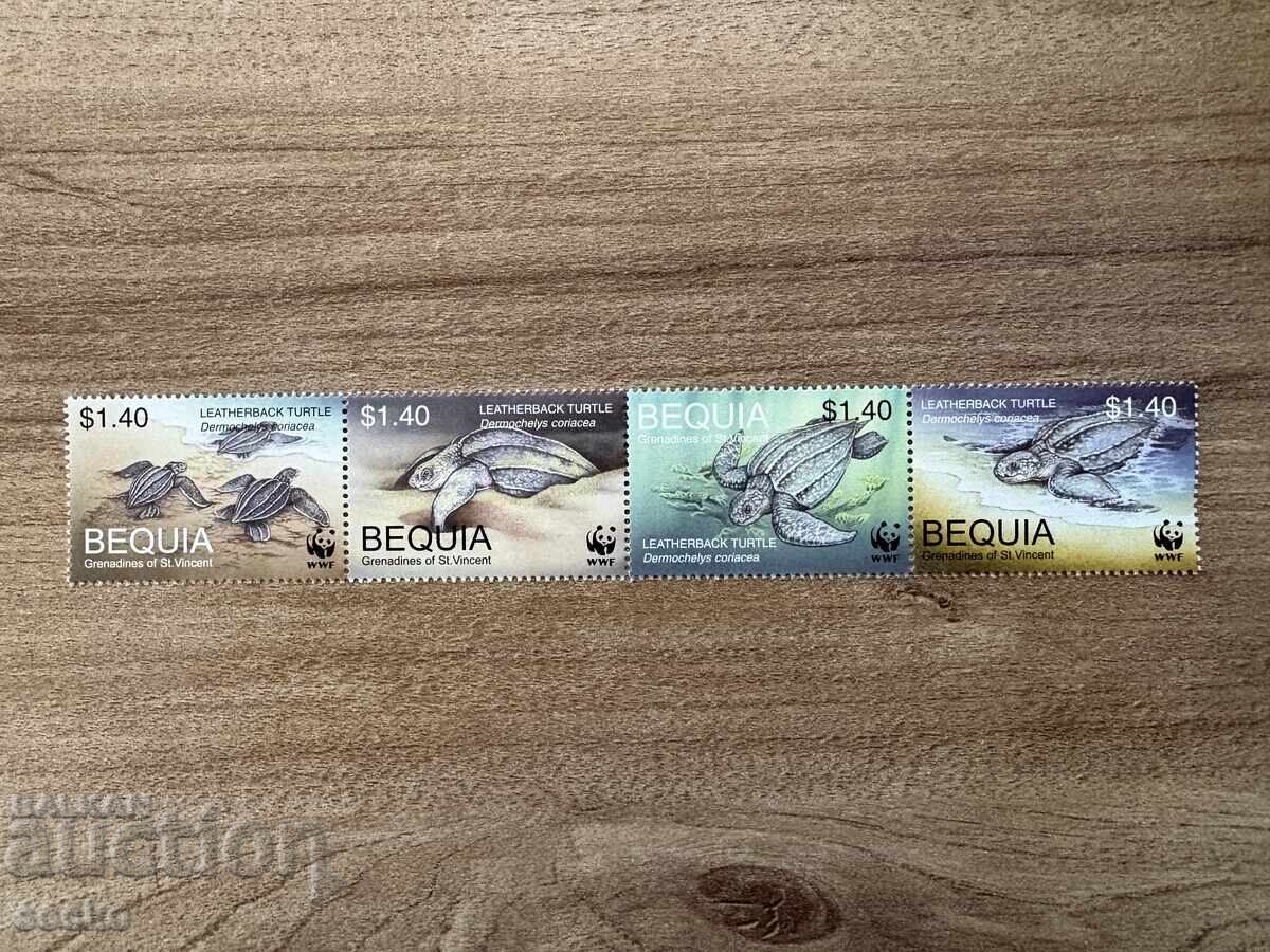 Bequia - Țestoasă pieloasă (2001) MNH Bequia - Țestoasă pieloasă (2001) MNH