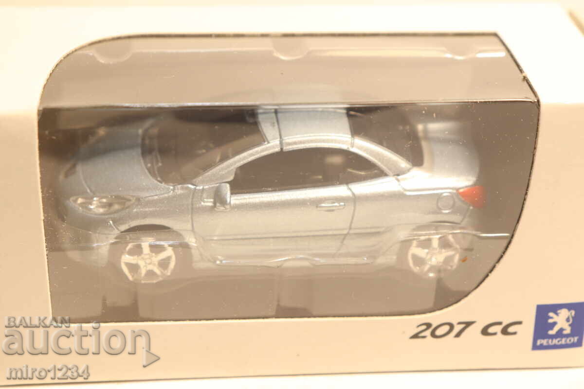 MAȘINUȚĂ JUCĂRIE MODEL NOREV PEUGEOT 207 CC 1/64 cu preț € 1.79 | 3.50 BGN