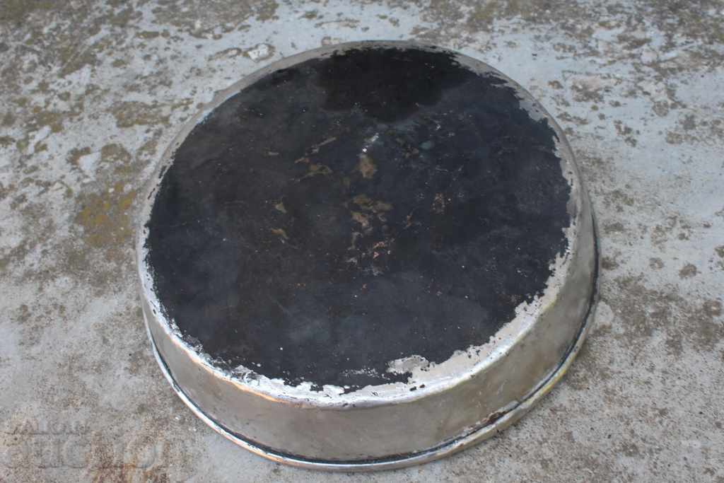 Tavă de cupru cositorită VECHE CUPRU METAL BANIȚĂ - 5