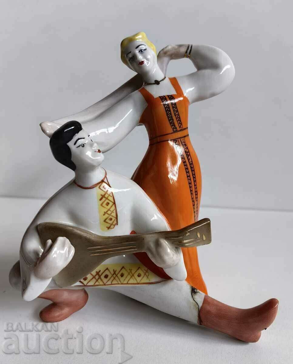 FIGURA DE COMPOZIȚIE URSS PORȚELAN ARE STATUETA NOTĂ