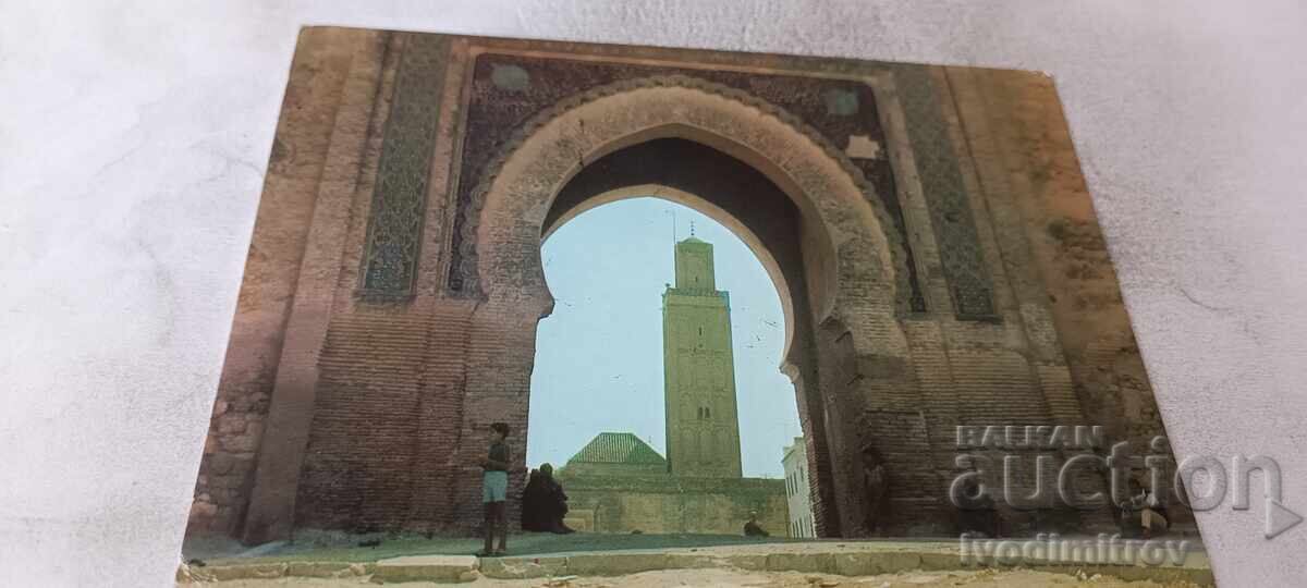 Carte poștală Meknes Bab Berdain 1984 Carte poștală Meknes Bab Berdain 1984