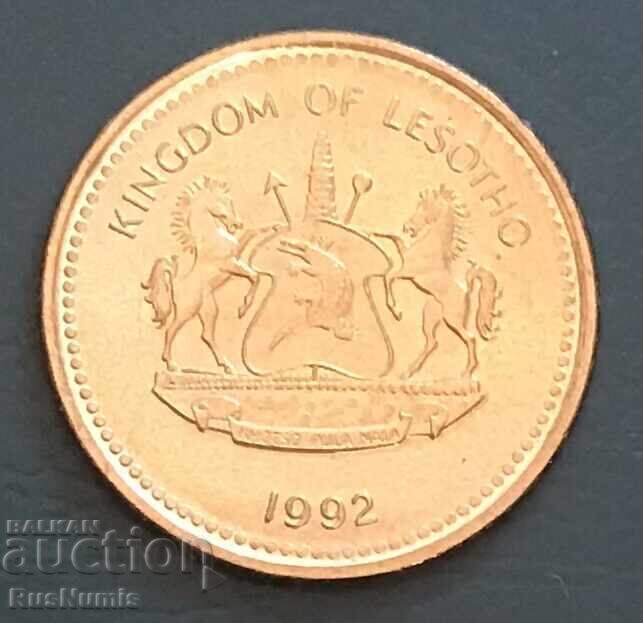 Lesotho. 1 sente 1992 Lesotho. 1 sente 1992