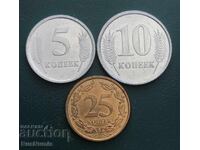 Transnistria. 5, 10 și 25 de copeici 2005.