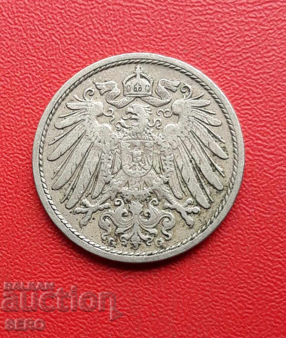 Германия-10 пфенига 1906 G-Карлсруе с цена € 3.00 | 5.87 лв.