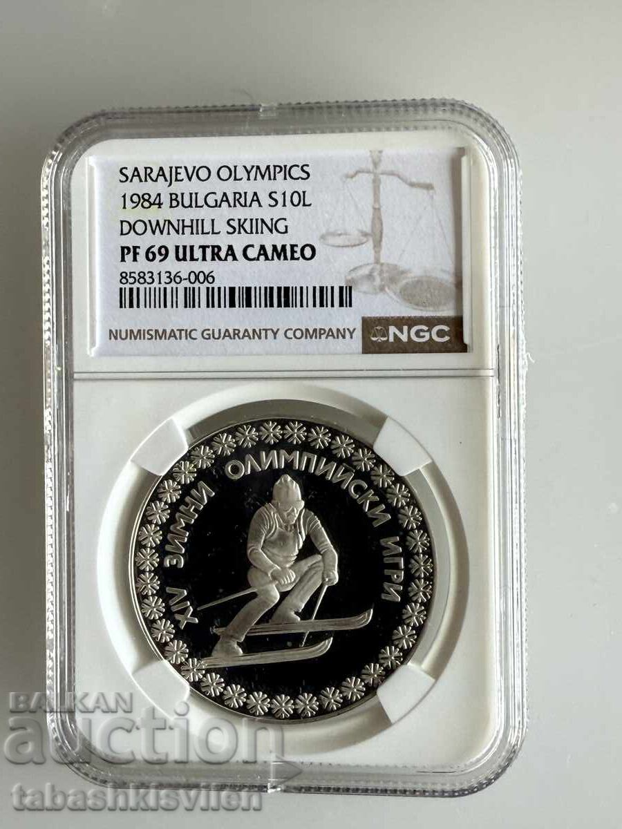 10 λέβα 1984 Σαράγεβο NGC PF 69