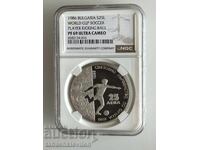 25 Leva 1986 Footballer NGC PF 69