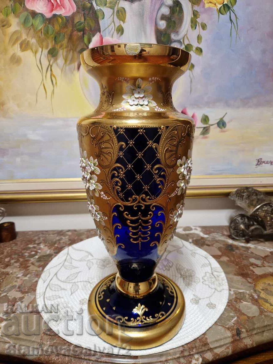 Top - Vază mare unică din cristal ceh Bohemia - 5