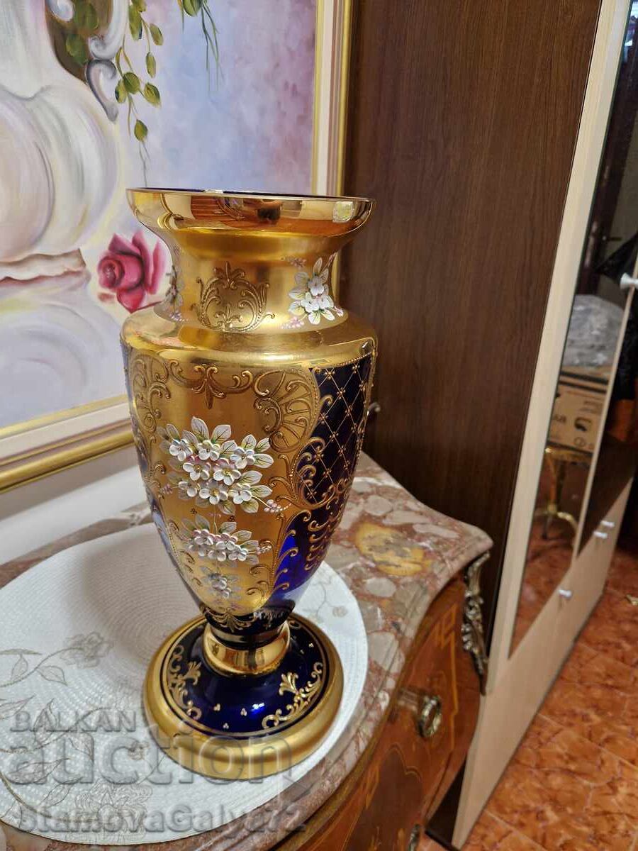 Top - Vază mare unică din cristal ceh Bohemia - 6
