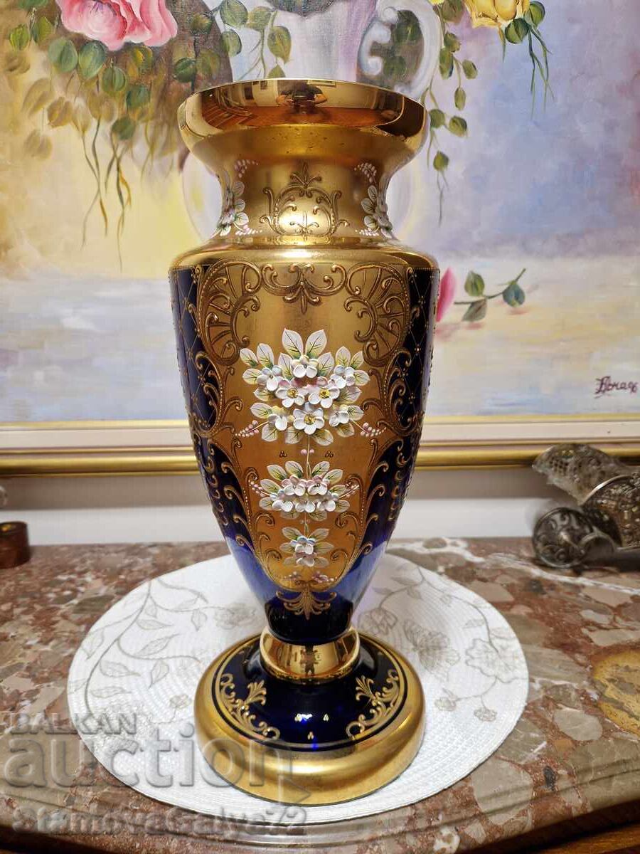 Top - Vază mare unică din cristal ceh Bohemia
