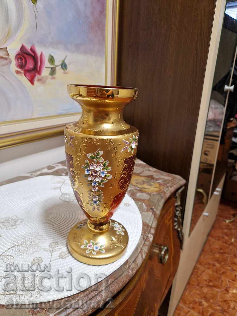 Vază superbă din cristal ceh Bohemia - 7 Vază superbă din cristal ceh Bohemia - 7