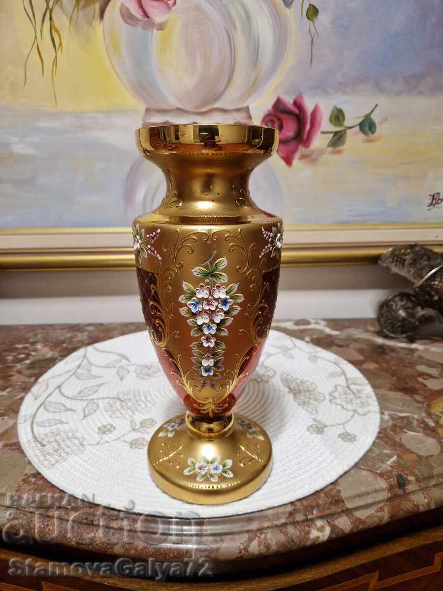 Vază superbă din cristal ceh Bohemia Vază superbă din cristal ceh Bohemia