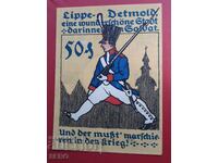 Bancnota-Germania-S.Rhein-Westphalia-Detmold-50 pfennig 1920