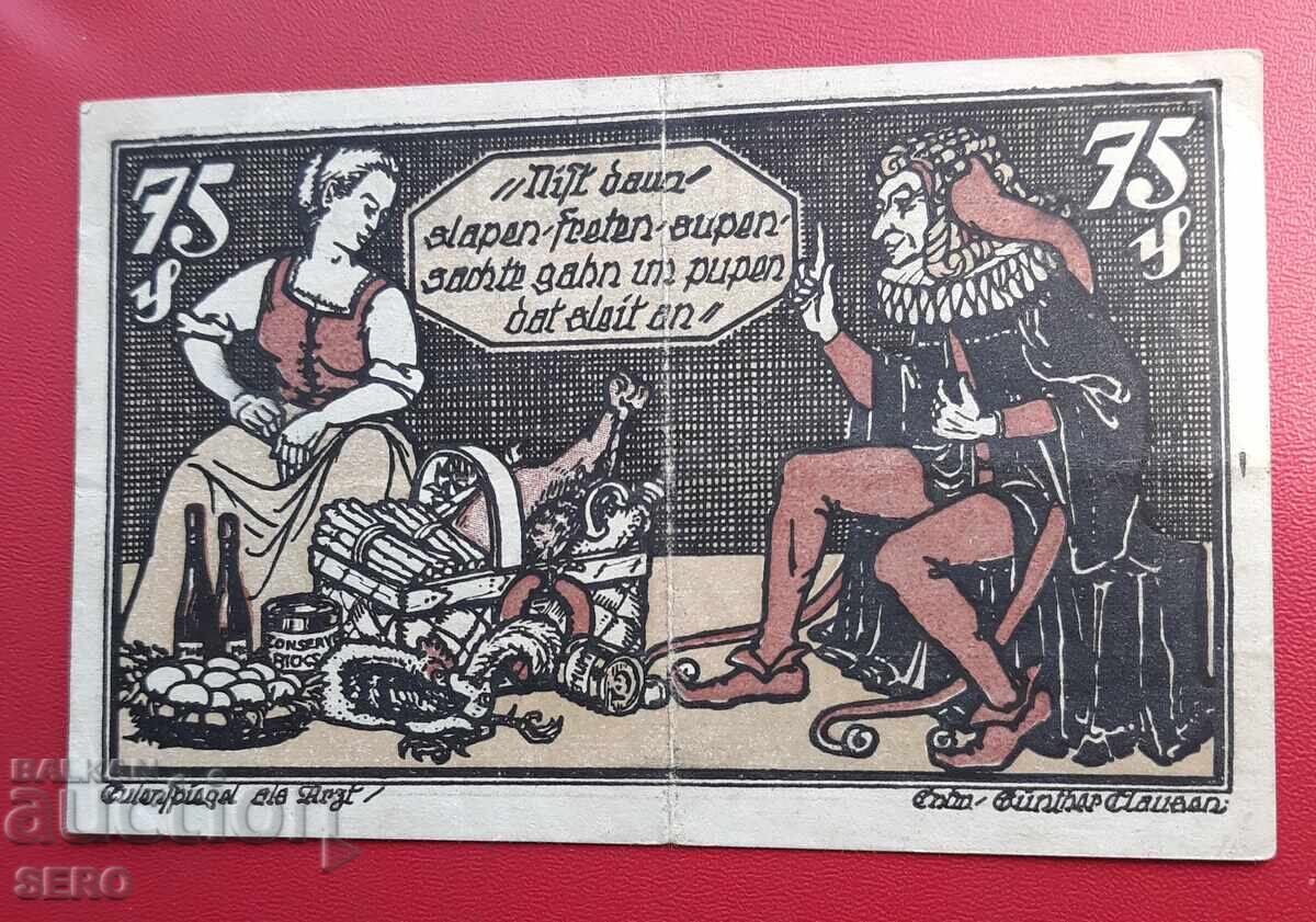 Bancnotă-Germania-Braunschweig-75 pfennigi 1921 cu preț € 0.50 | 0.98 BGN Bancnotă-Germania-Braunschweig-75 pfennigi 1921 cu preț € 0.50 | 0.98 BGN