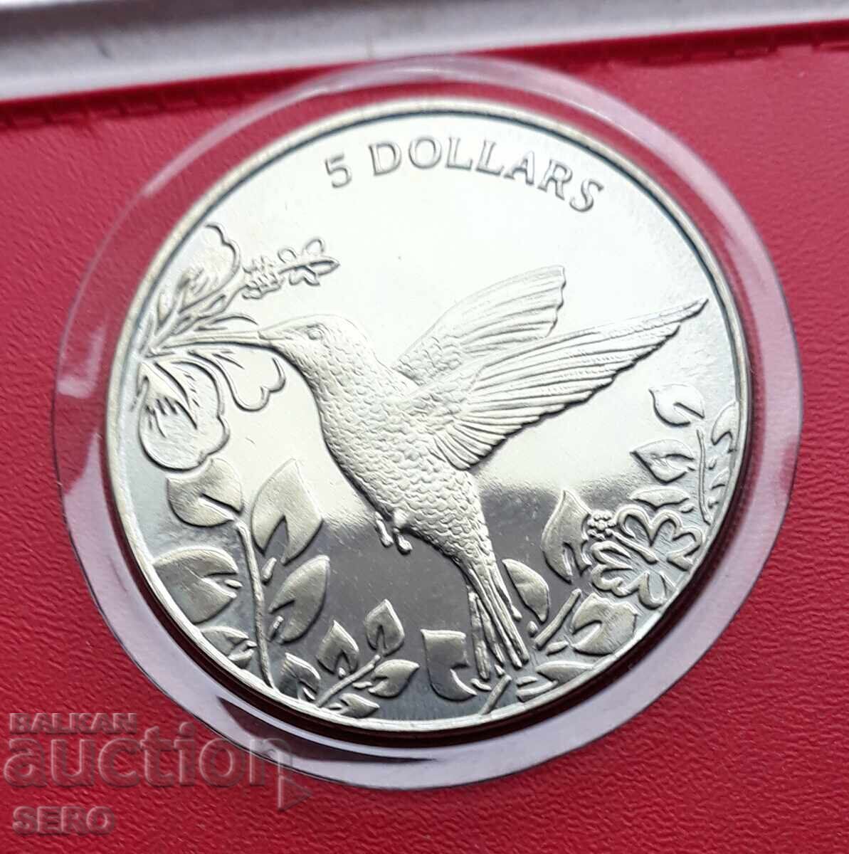 Insulele Virgine Britanice - 5 dolari 2017 - tiraj 7500 buc