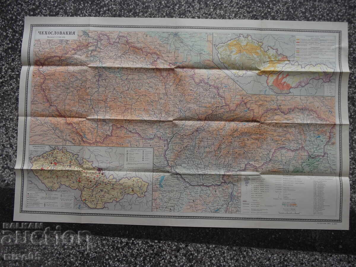 Auction  Map "Czechoslovakia - 1983"