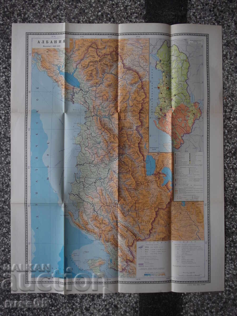Licitație Hartă "Albania - 1982" Licitație Hartă "Albania - 1982"