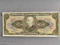 Банкнота - Бразилия - 5 крузейро UNC | 1962г.
