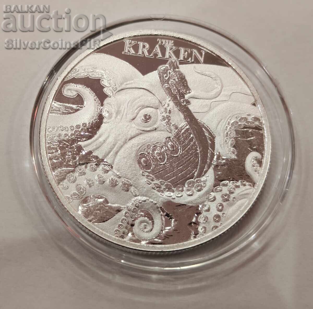 Argint 1 oz Kraken 2026 Creaturi Mistice cu preț € 3.50 | 6.85 BGN Argint 1 oz Kraken 2026 Creaturi Mistice cu preț € 3.50 | 6.85 BGN