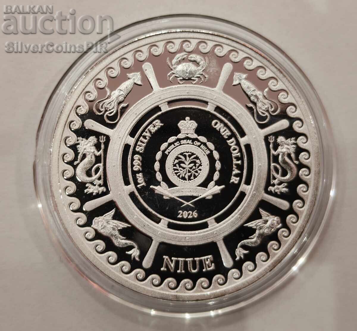 Licitație Argint 1 oz Kraken 2026 Creaturi Mistice Licitație Argint 1 oz Kraken 2026 Creaturi Mistice
