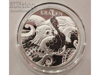 Argint 1 oz Kraken 2026 Creaturi Mistice