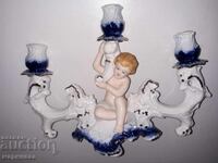 CANDLE HOLDER. PORCELAIN. ROMANIA