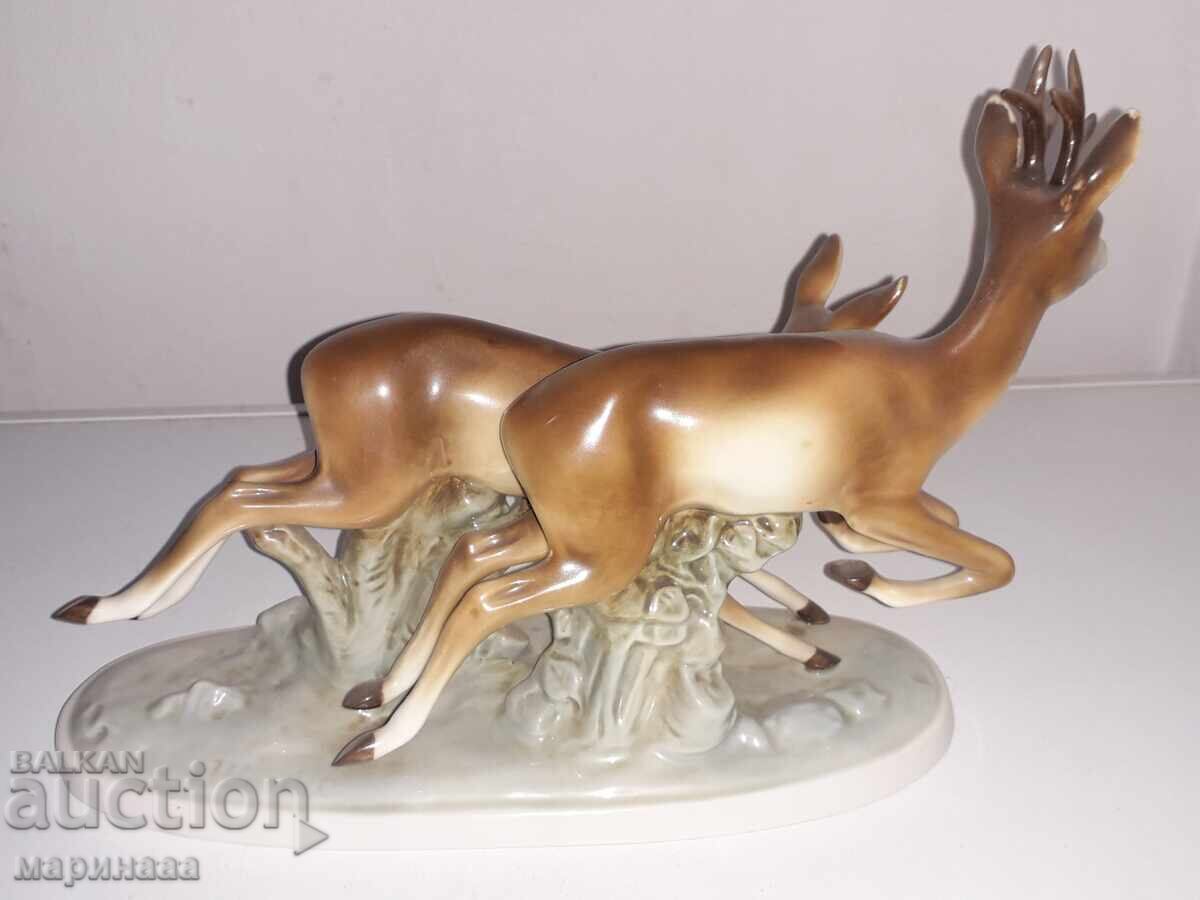 СТАРИННА МАСИВНА ФИГУРА. ПОРЦЕЛАН. ГЕРМАНИЯ с цена € 60.00 | 117.35 лв.