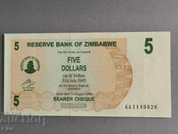 Bancnotă - Zimbabwe - 5 dolari UNC | 2007