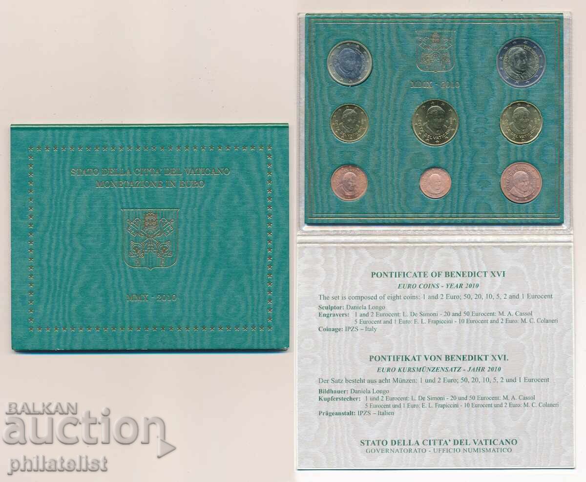 Vatican 2010 - set complet de la 1 cent la 2 euro BU