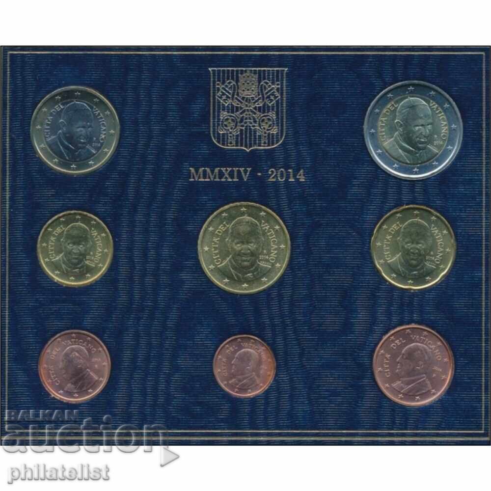 Vatican 2014 - complete set from 1 cent to 2 euro BU with price € 63.00 | 123.22 BGN