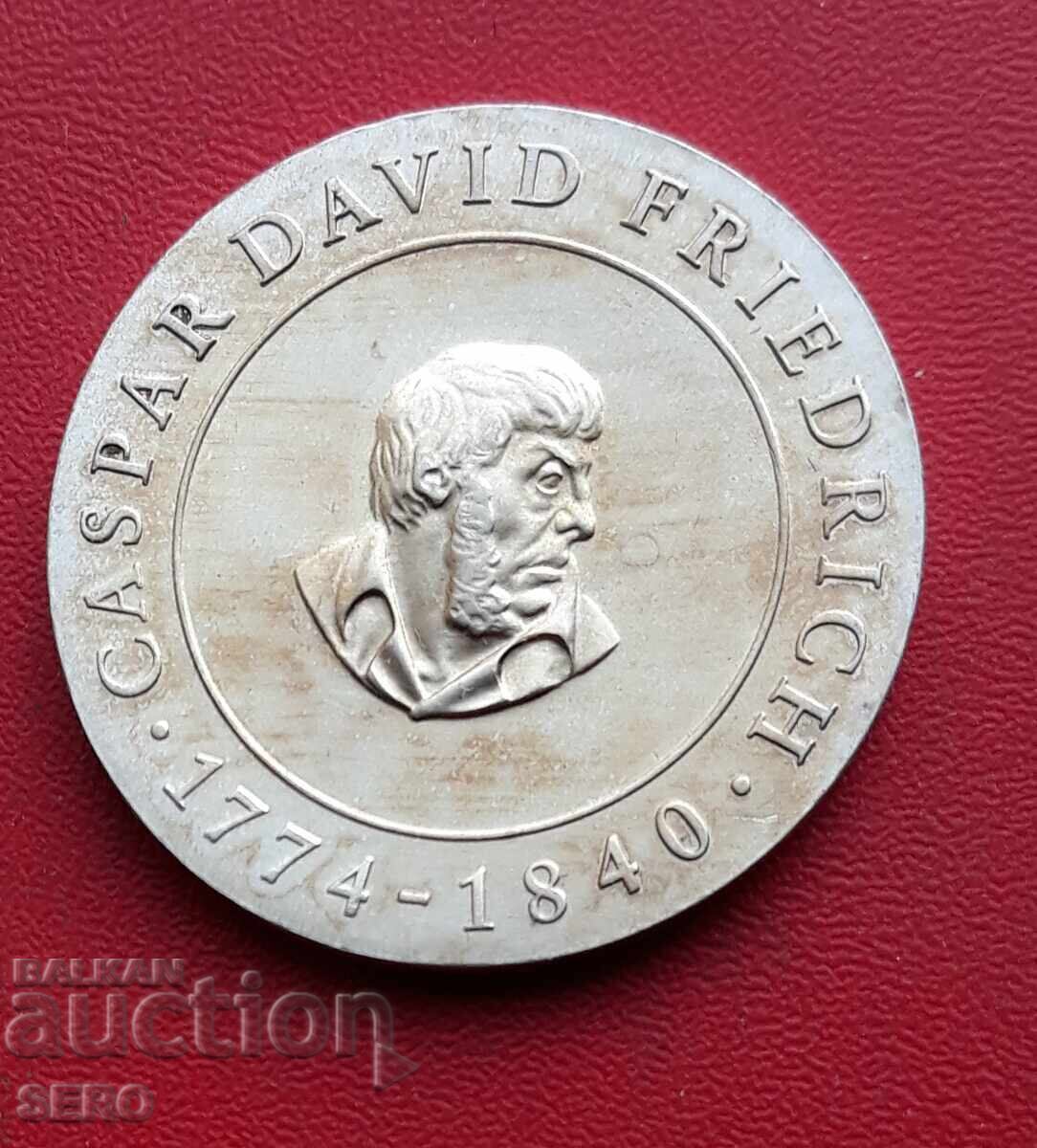 Germania-RDG-10 mărci 1974-argint-Caspar David Friedrich cu preț € 65.00 | 127.13 BGN