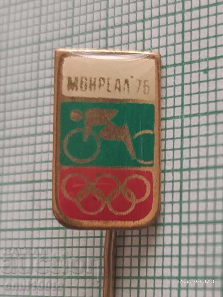 Insignă - Olimpiada Montreal 76 Ciclism