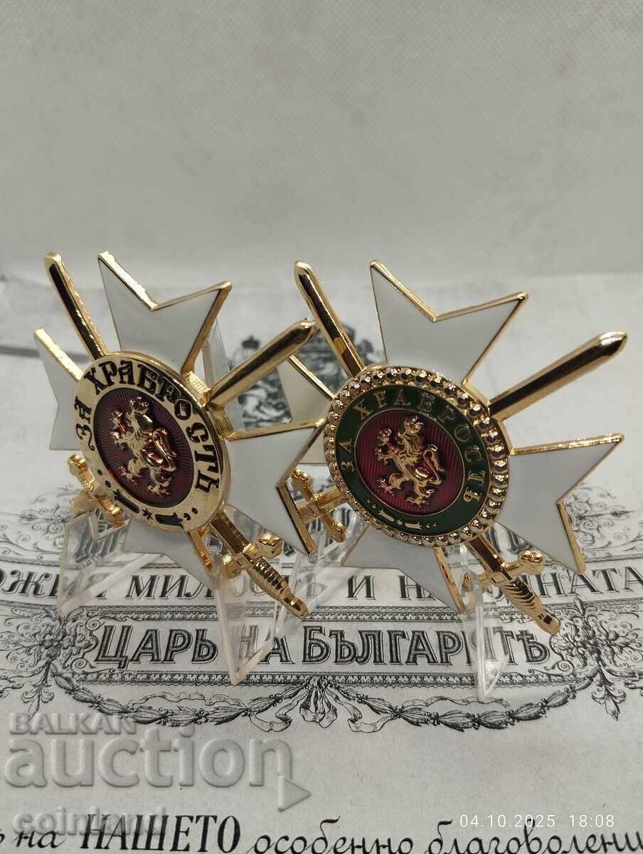 2 STELE I GRAD CĂTRE ORDINUL PENTRU CURAJ - REPLICĂ REPRODUCERE - 6