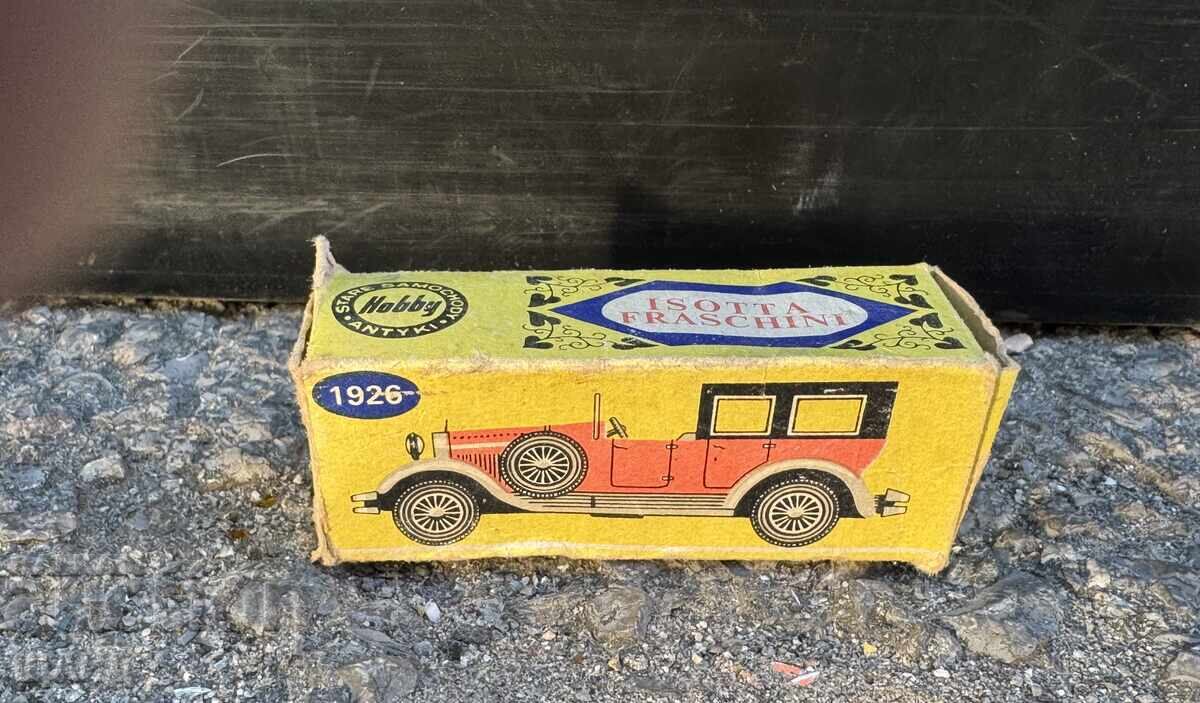 ESTETICĂ ISOTTA FRASCHINI 1926 Cutie pentru mașinuță de jucărie