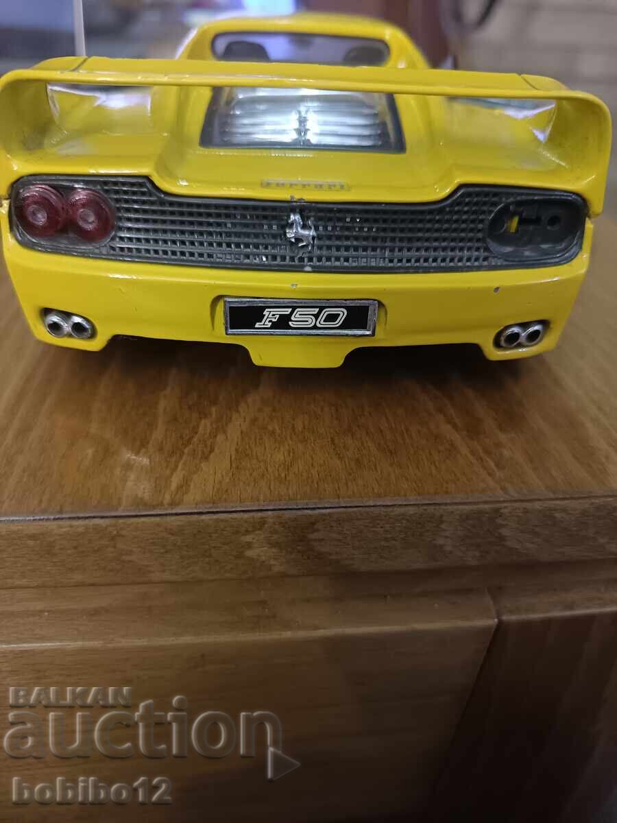 Mașinuță Vintage Maisto 1:18 Ferrari F50 galbenă - 7 Mașinuță Vintage Maisto 1:18 Ferrari F50 galbenă - 7