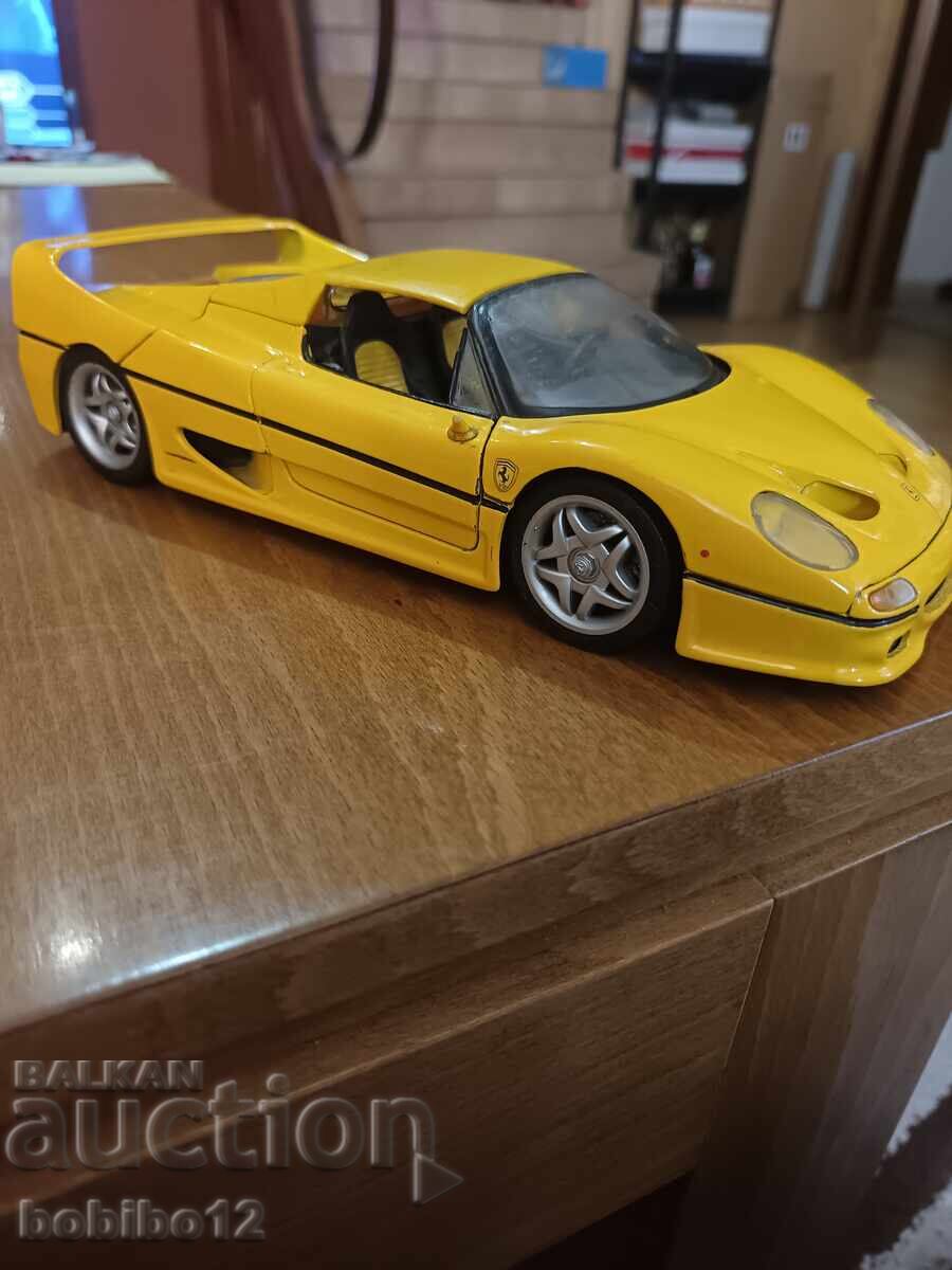 Mașinuță Vintage Maisto 1:18 Ferrari F50 galbenă Mașinuță Vintage Maisto 1:18 Ferrari F50 galbenă